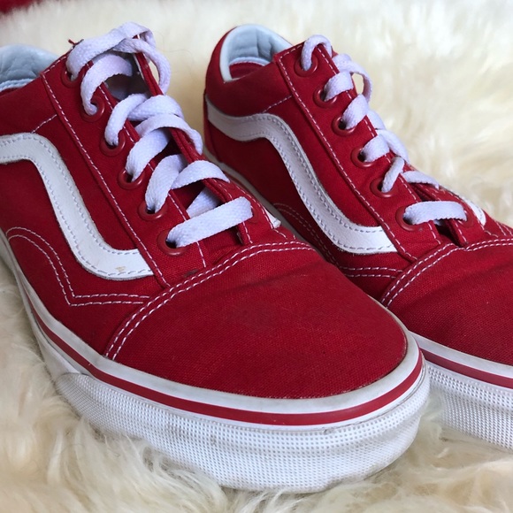 Red Vans / Women’s size 6.5 - Picture 3 of 3